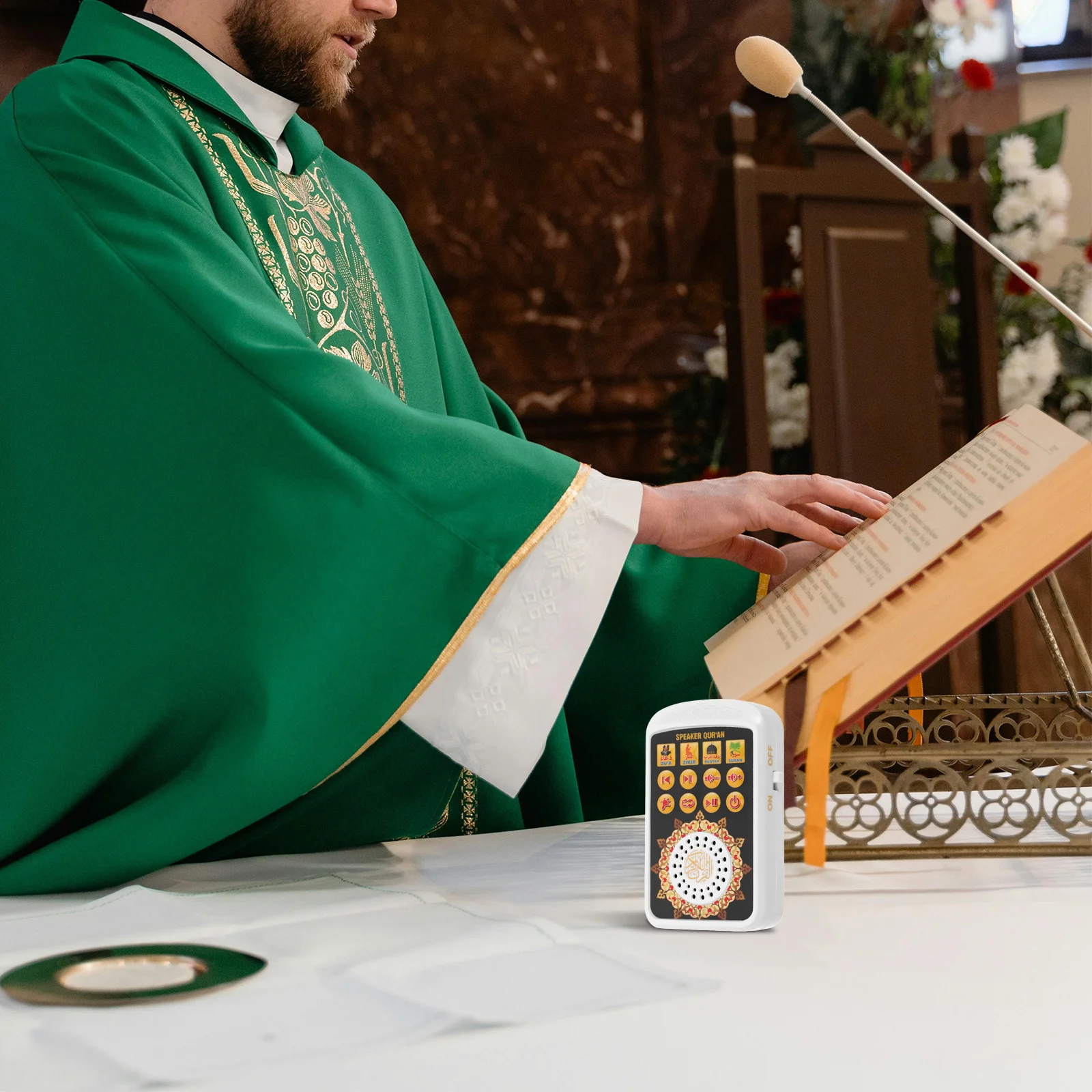 

Portable Digital Quran Speaker Quran Player for Muslim Prayer Recitation Home Travel Ramadan Audio Device Speaker