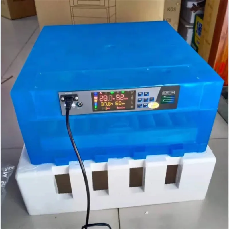 

Mini64 Eggs Automatic Micro Computer Chicken Egg Incubator and Hatcher for Sale Turkey White Steel Bird Duck Ostrich Plate Parts