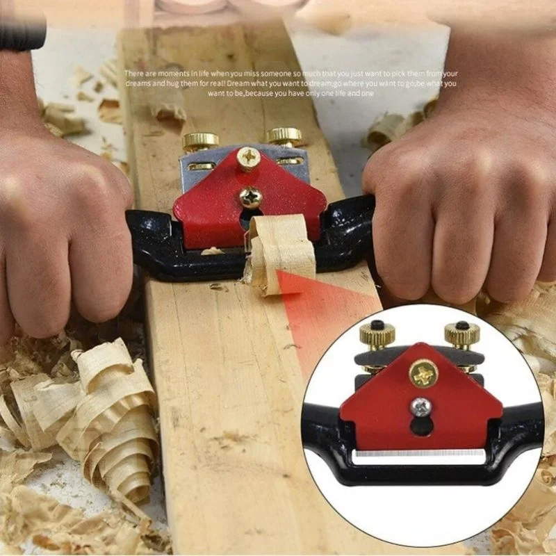 

WOOD TRIMMING PLANE TOOL Dynamic planer adjustable metal blade edge scraper wood craft planer woodworking hand tools