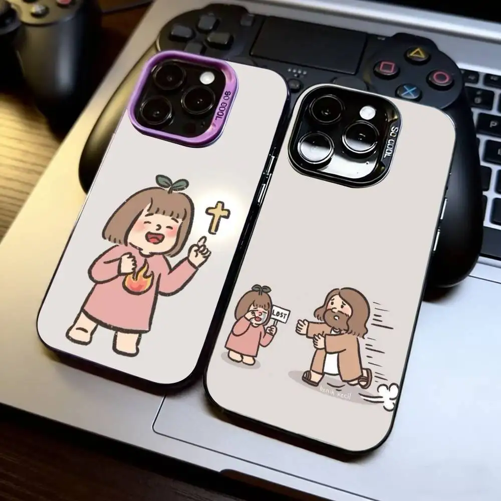 

Cute Celular Flork Funny Phone Case For iPhone 17,16,15,14,13,12,11 Plus,Pro Max,XS,Colorful Silver Phone case Funda Cover