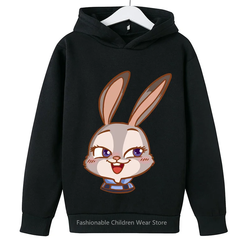 Disney Zootopia Kids Hoodie 2024 - Cute Cartoons, Casual Style, Korean Fashion for Boys & Girls