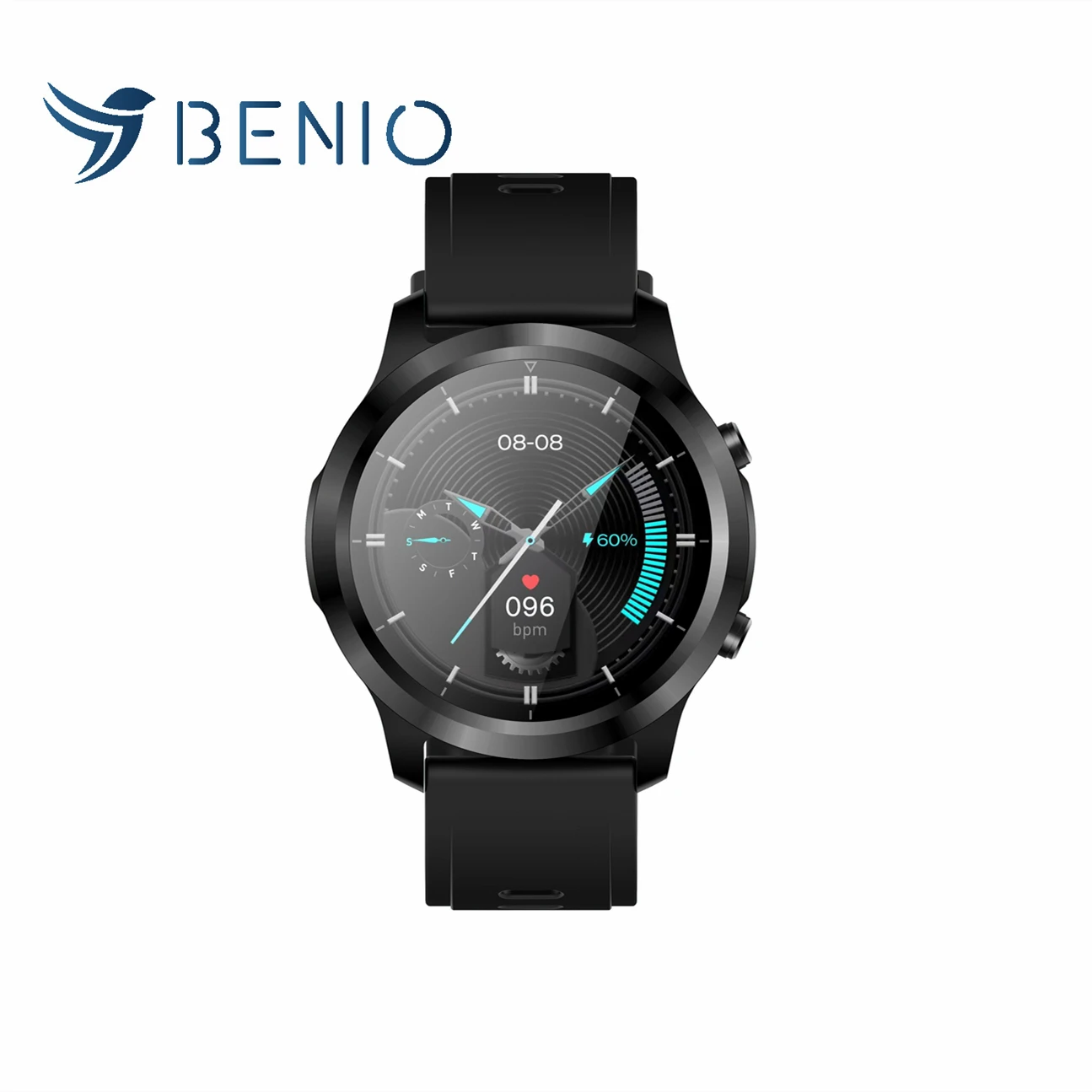 

BENIO Eagle Smart Watch Fitness Tracker, Heart Rate Monitor, Blood Oxygen Tracking, 12 Sport Modes, 1.32 Inch Touch Screen