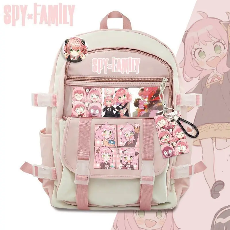 

SPY FAMILY Anya Forger anime cartoon cute school bag creative Kawaii 2D boys and girls computer storage travel backpack gift