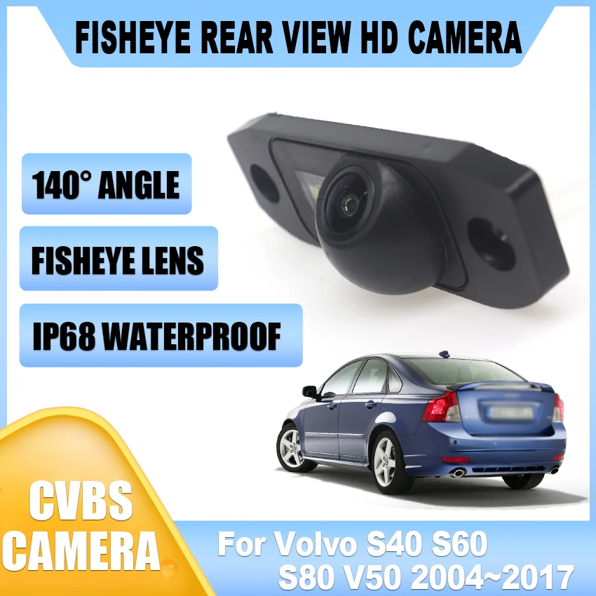 HD 1080x720P Rear View Camera For Volvo S40 S60 S80 V50 2004~2012 2013 2014 2015 2016 2017 Night Vision Car Backup Parking