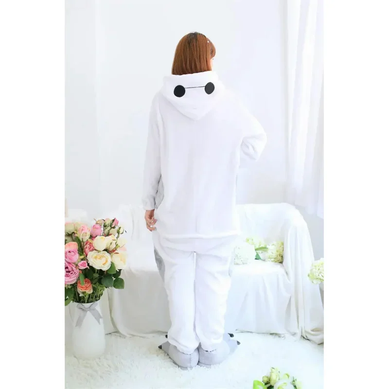 Kigurumi Big Hero Baymax piżama kostiumy Cosplay dla dorosłych Onesie dla kobiet lub mężczyzn Halloween Christmas Party Dress