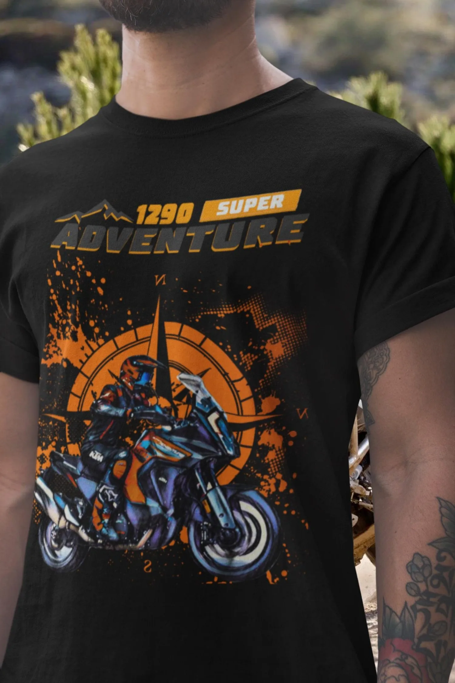 

283@EY K.TM 1290 Super Adventure Motorcycle Shirt Dual Sport Off Road ADV Rider Gift for Bikers Touring Moto Present for Fathers