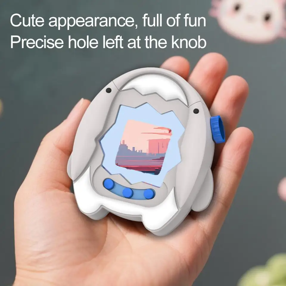Funda De Silicona Para Tamagotchi Paradise | Protección Con Dibujo De Tiburón, Cordón Incluido, Anti-golpes, Compatible Con Recortes