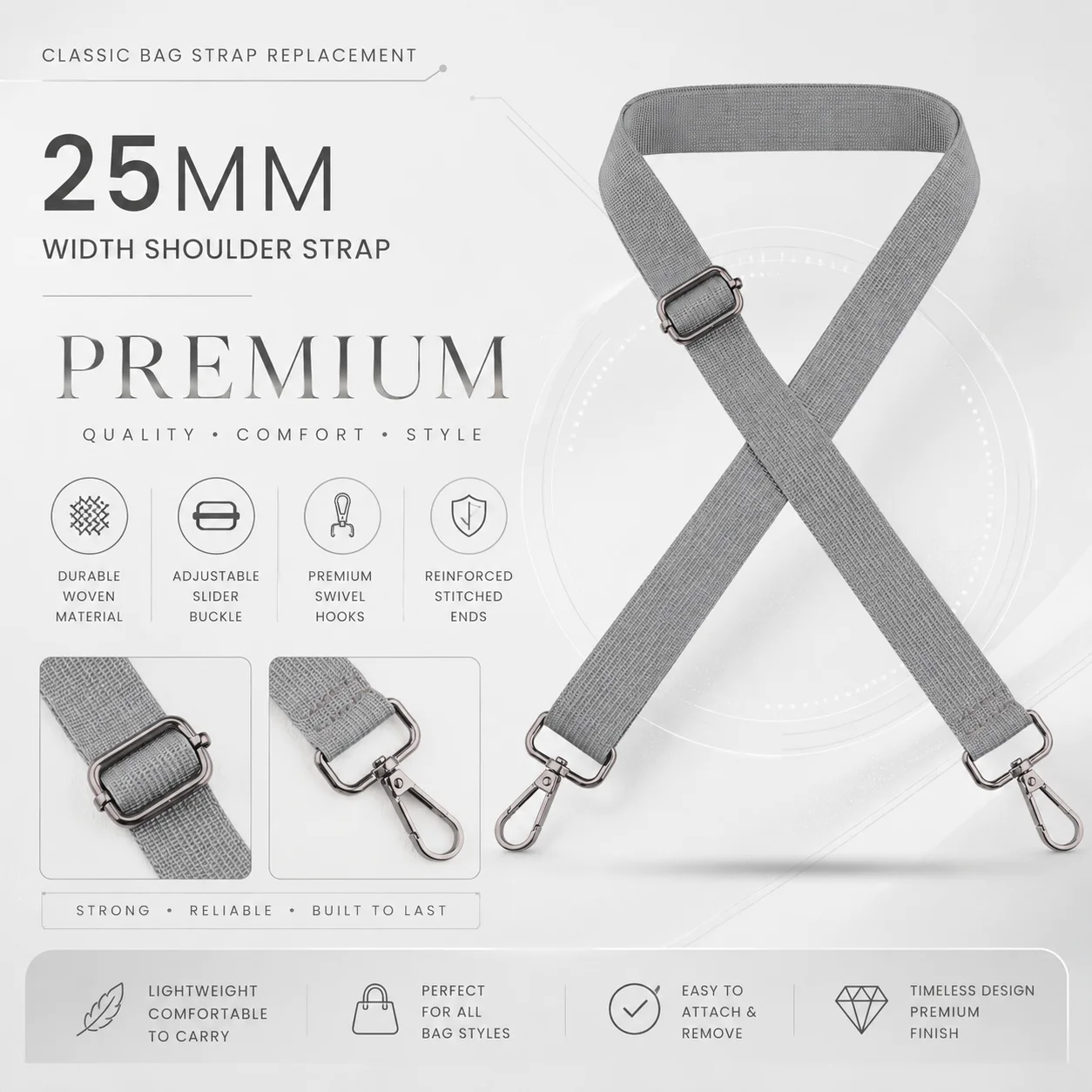 Adjustable Length Bag Strap