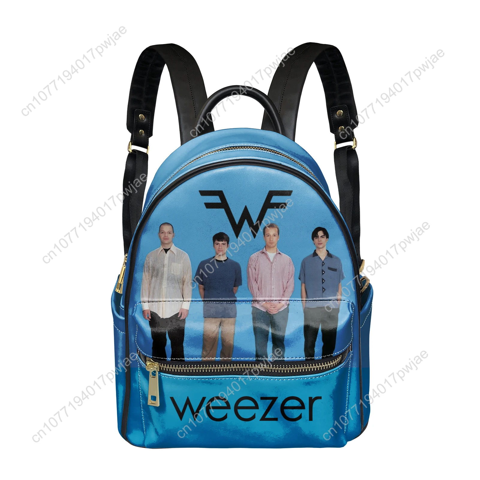 Weezer Rock Band Backpack Womens Men Double Shoulder Bag Business Travel Bookbag Rucksack Gift Daypack
