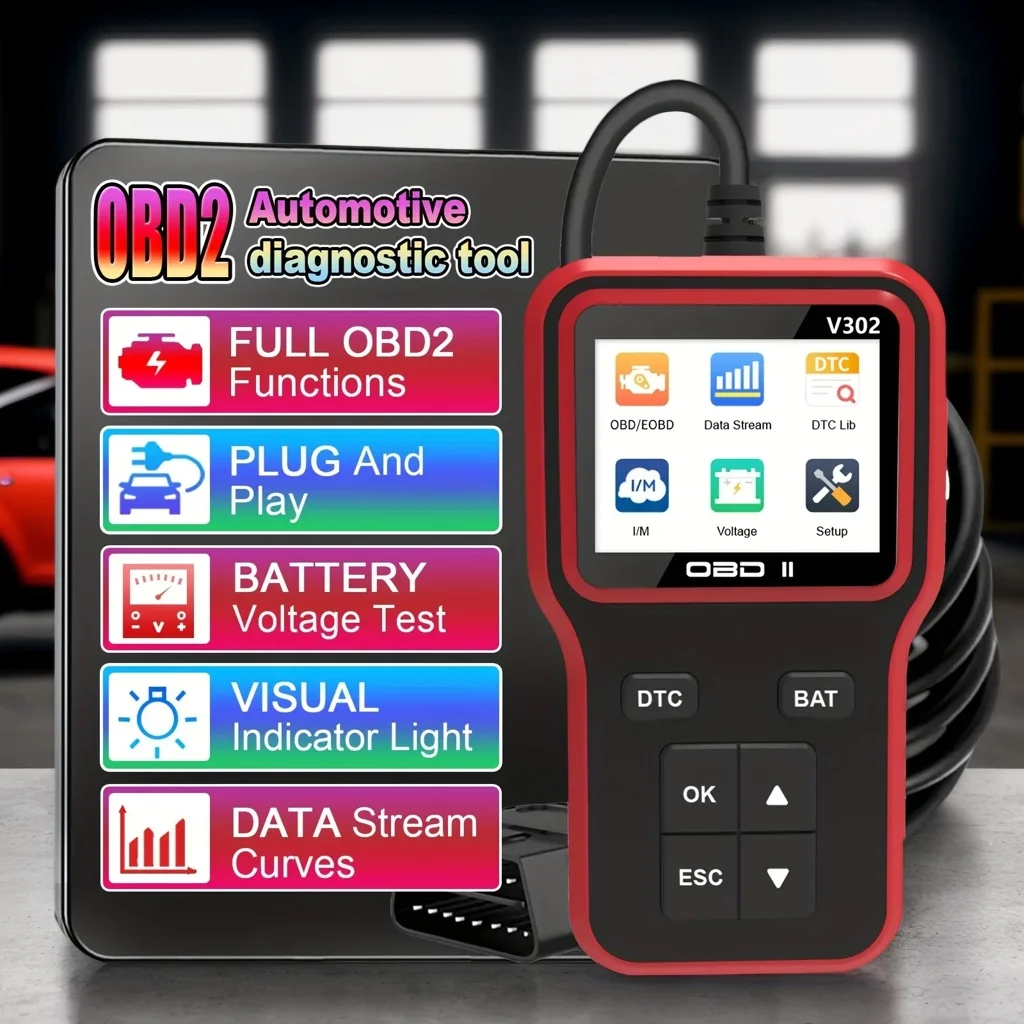 

Красный сканер OBD2 с питанием от USB — универсальный считыватель кодов неисправностей двигателя для всех транспортных средств с протоколом OBD-II