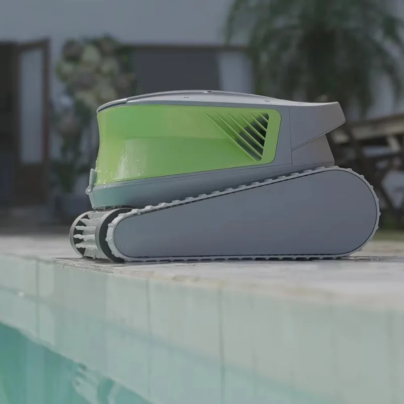 

Cordless Robot Pool Vacuum Cleaner Smart Navigation Embedded Applications for Walls, Floors and Waterlines