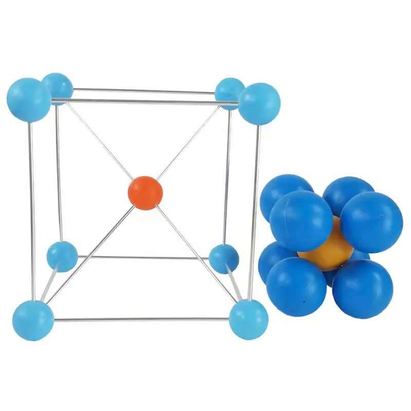 

Model of metal crystal atomic accumulation molecular structure model