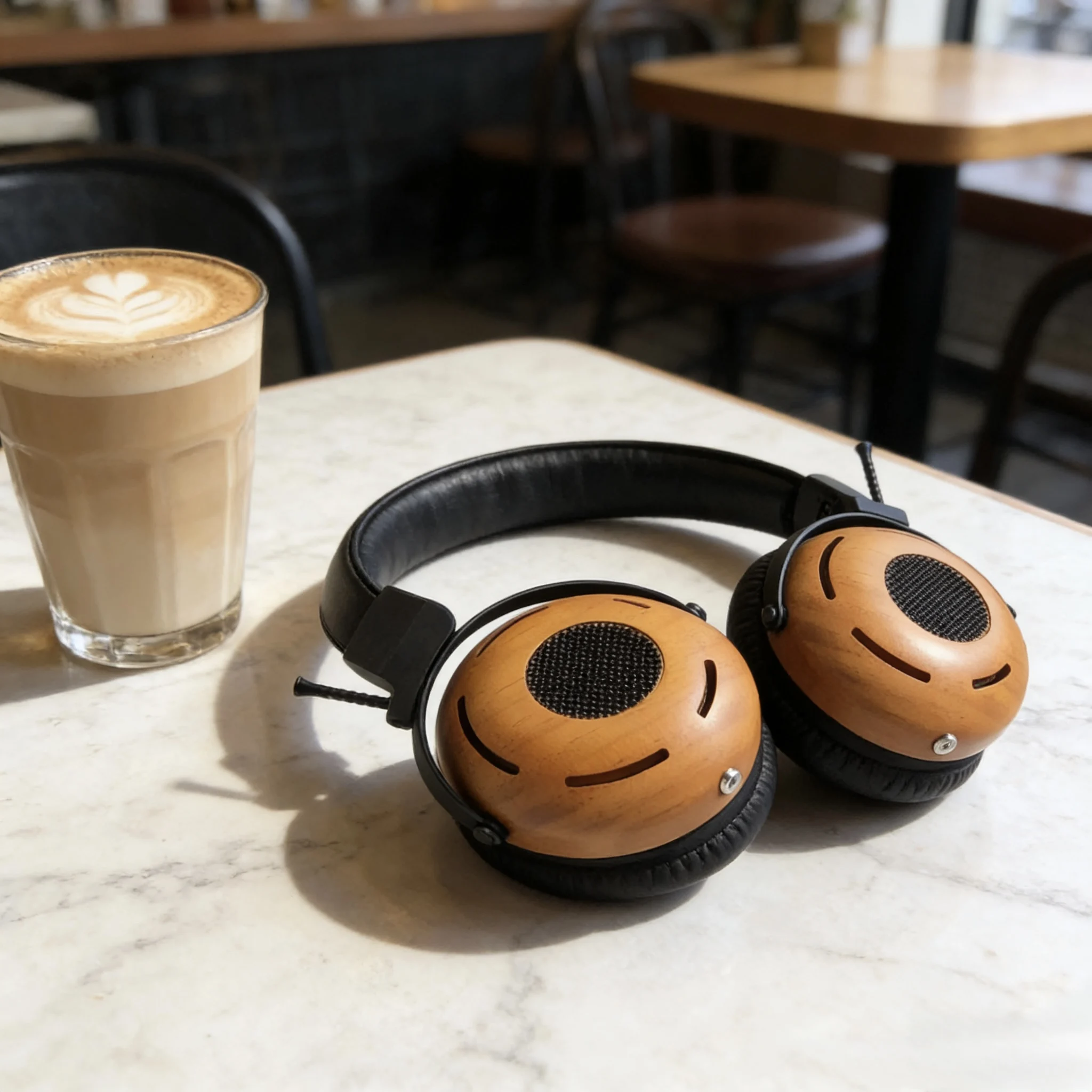 

Semi-open solid wood headphones, bio-vibration membrane, audiophile-grade HIFI, high-quality experience