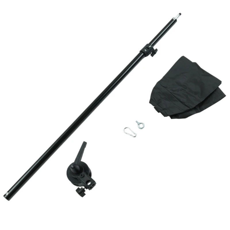 Extendable Studio Boom Arm for Lighting Fixtures, Includes Sandbag and Universal Stand Connectors Clamp