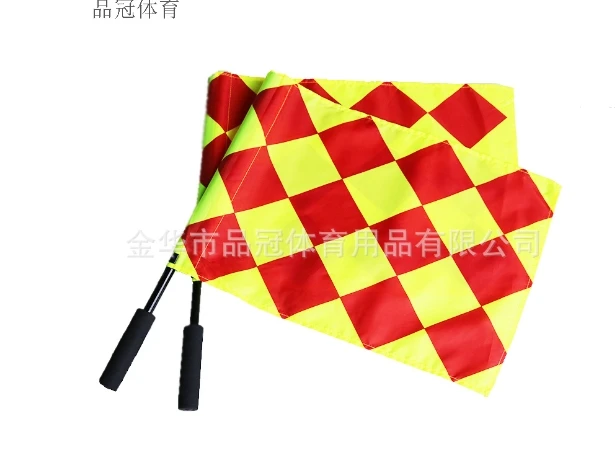

2 Pcs Football Border Flag Flags for Referees Corner Soccer Field Equipment Gear Linesman Match Hand