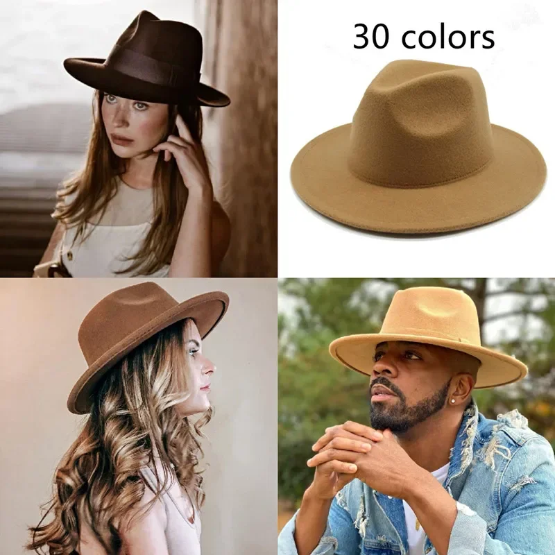 Hat Hats for Women Fedoras Winter Women Hat Hats for Men Panama Jazz Caps Cowboy Hat Wedding Church Pamelas Y Tocados Para Bodas