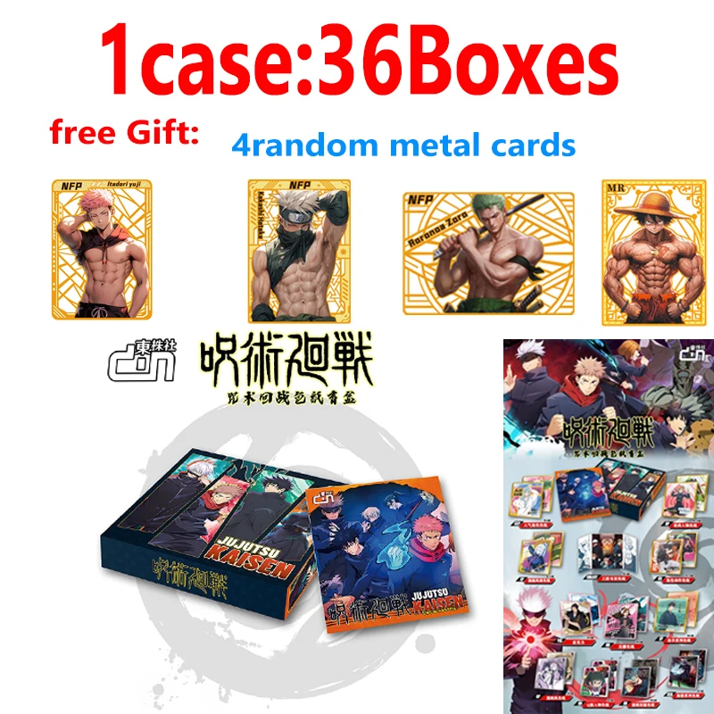 

Wholesale 2024 Newest Jujutsu Kaisen Collection Card Quicksand Laser Ticket Metal Trading Anime Games Playing Games