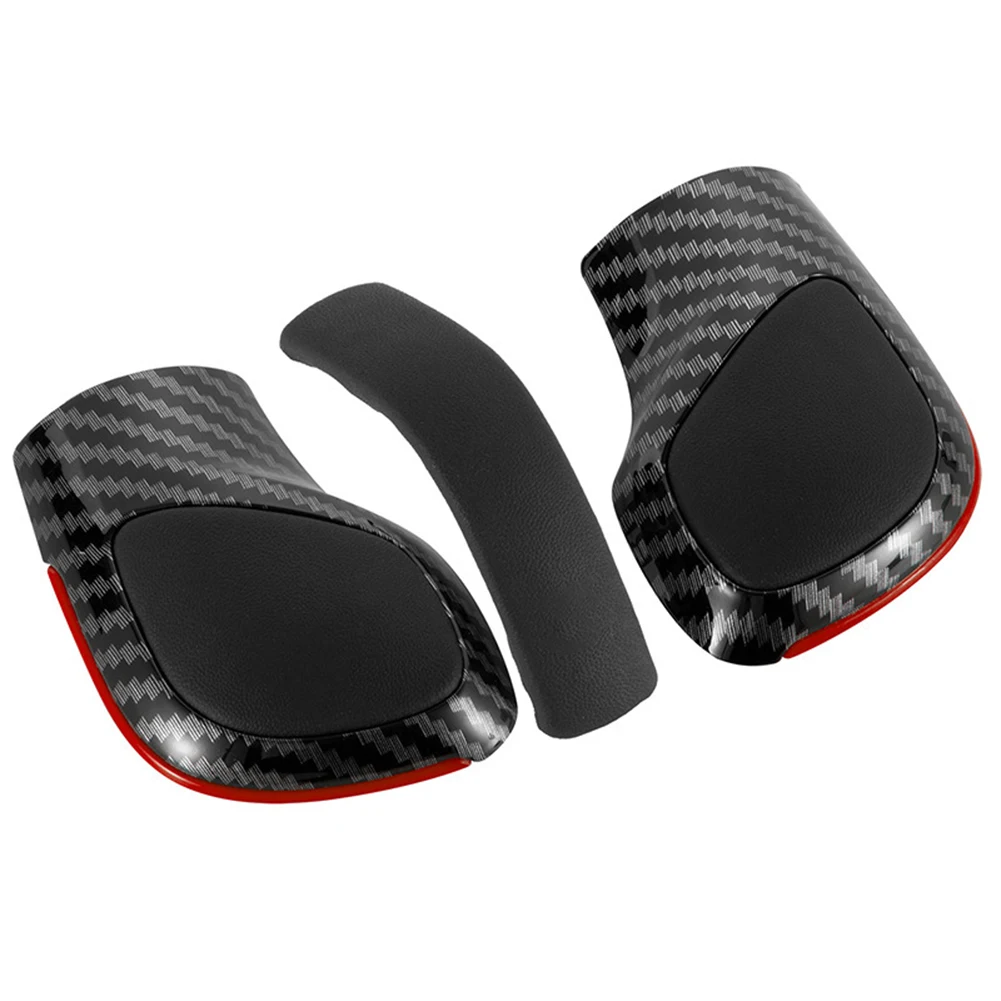 

Carbon Fiber Leather Shift Knob Gear Side Cover for For Golf For Passat B7 B8 CC R20 with Dustproof Protection