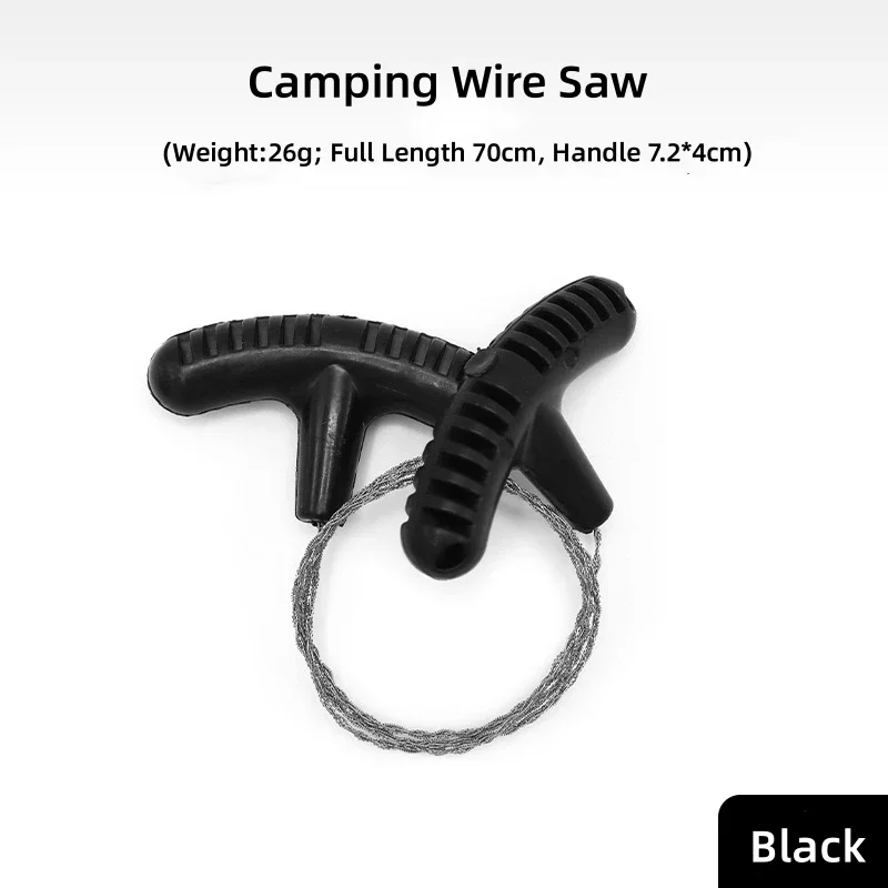 Steel Cable Saw, Metal Wire Hand Pocket String Rope  Emergency Survival, Cutting Tool for Wood