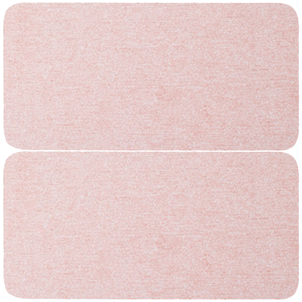 

2pcs Diatomite Absorbent Mats Countertop Coasters Slip-Resistant Moisture Absorbing Pads For Bathroom Kitchen Coffee Table Soap