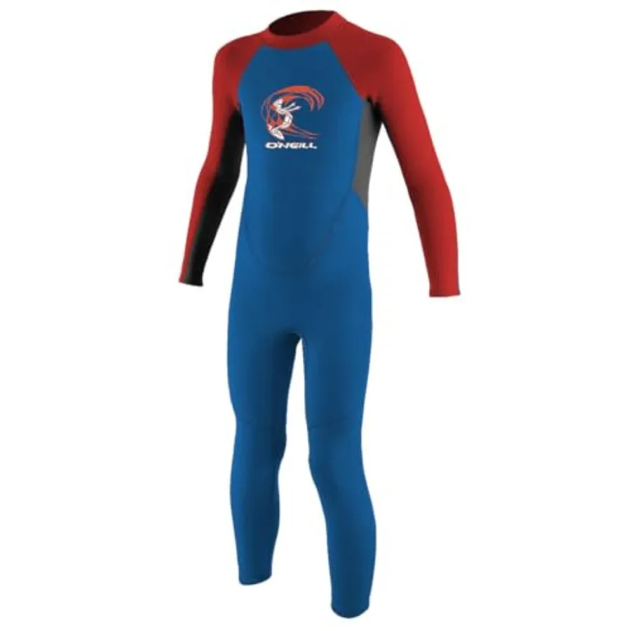 Toddler wetsuit for water activities neoprene black lightweight warmth and flexibility with back zip