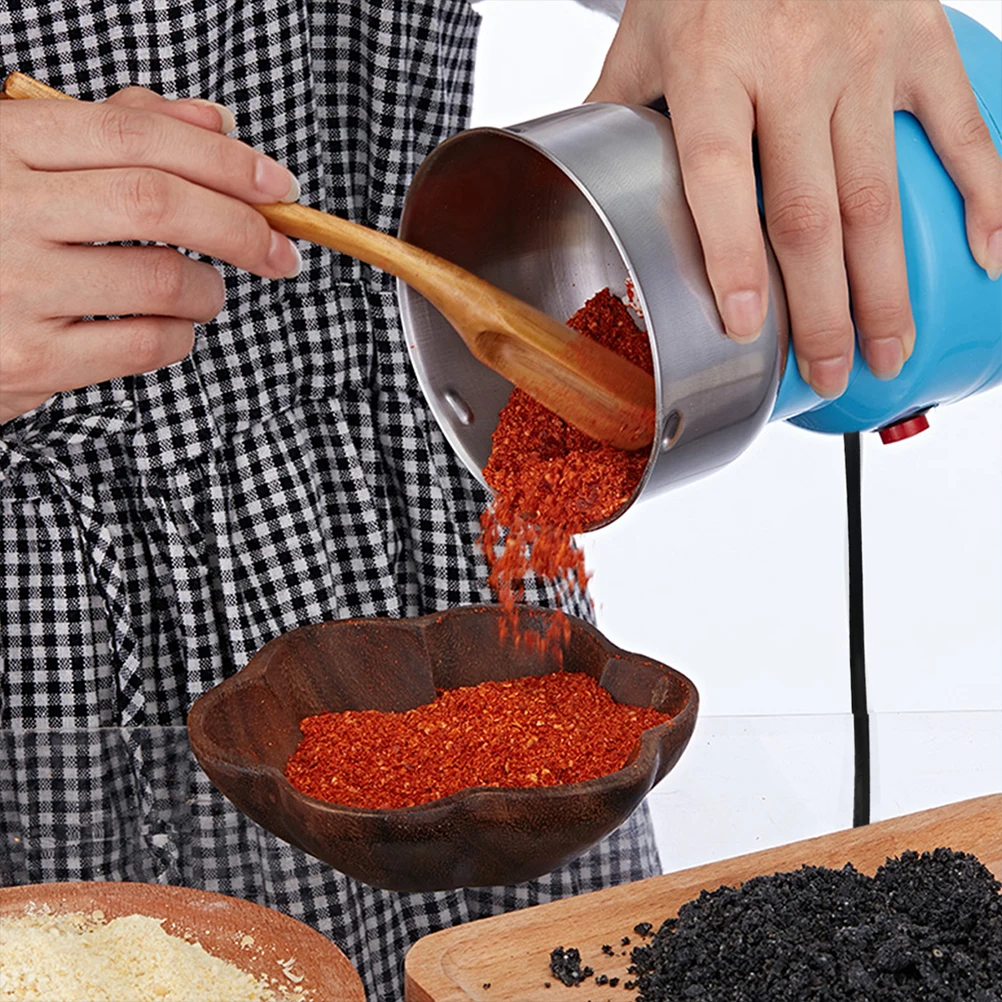 

Automatic Grain Grinder Mini Food Processor Metal Bean Crusher Versatile Powder Maker Kitchen Tool Safe Container