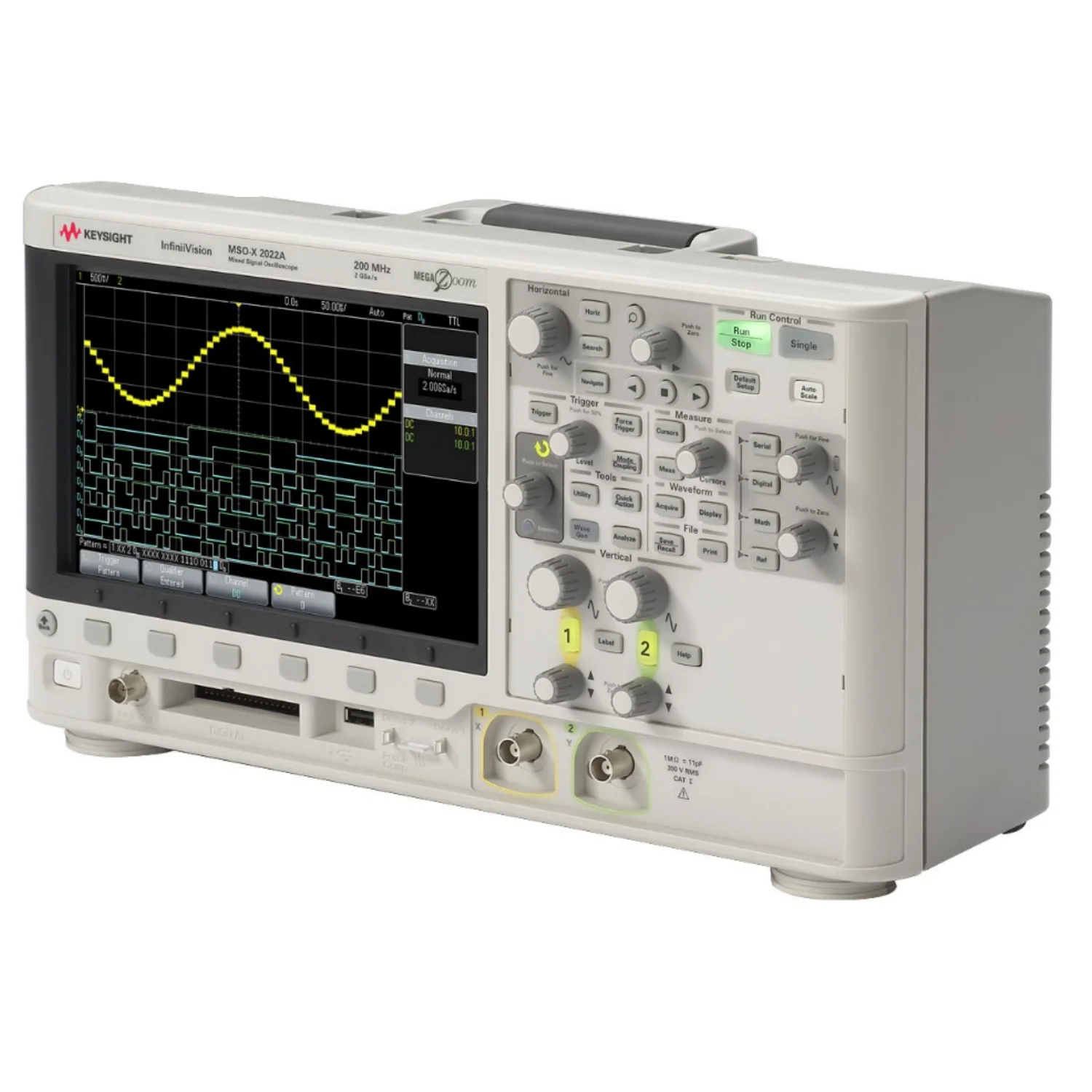 

Осциллограф Keysight DSOX2012A:2 аналоговых канала 100 МГц/память 100kpts и обновление осциллографа 200000/сек