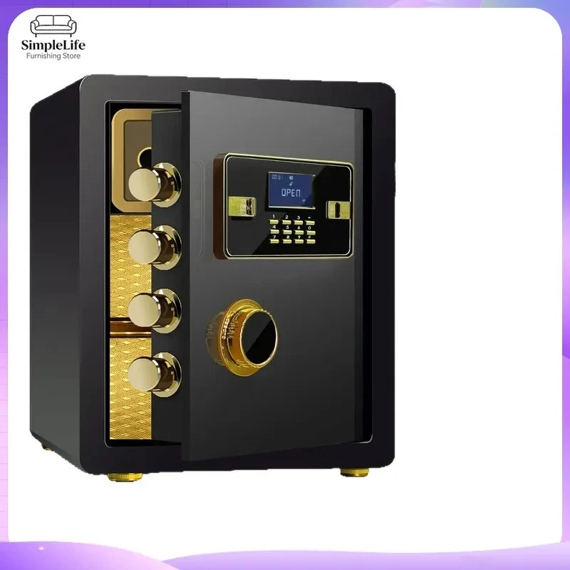 Safe Home Anti-theft Password Fingerprint Office Bedside All-steel Home Safe Small Wall Safe Deposit Box Fireproof Waterproof