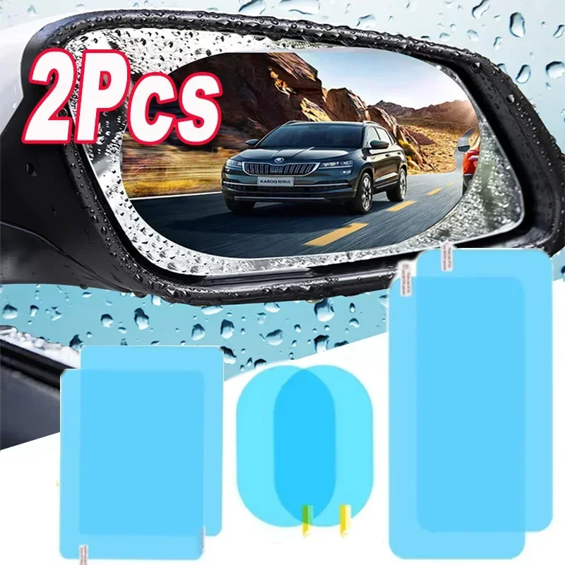 Car Mirror Rainproof Sticker Lorry Rainproof Sticker Reversing Rear View Mirror Waterproof Protective Film Reflective Anti-fog