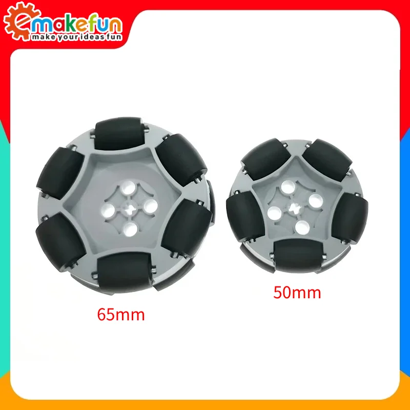 Robot Car with Mecanum Wheel, Full Inquiry Wheel, Lateral Movement Universal, Fulai Wheel, TT Motor Compatible with LEGO 65mm