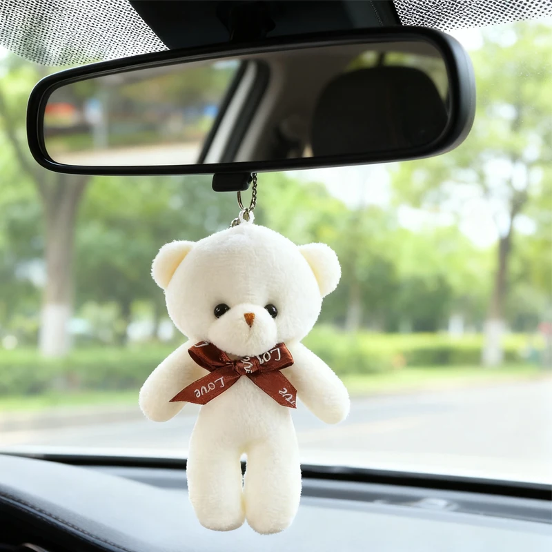 Pendant Bear Charm Backpack Accessories Keychain Creative Rearview Mirror Decoration Car Interior Accessories Gift
