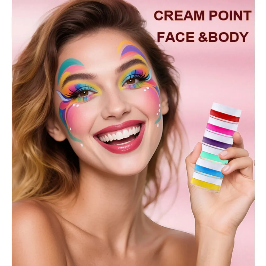 Private Labe Matte Face Body Painting Concealer Halloween Oil Painting, Stage Party Face /clown Oil Color Corrector Concealer