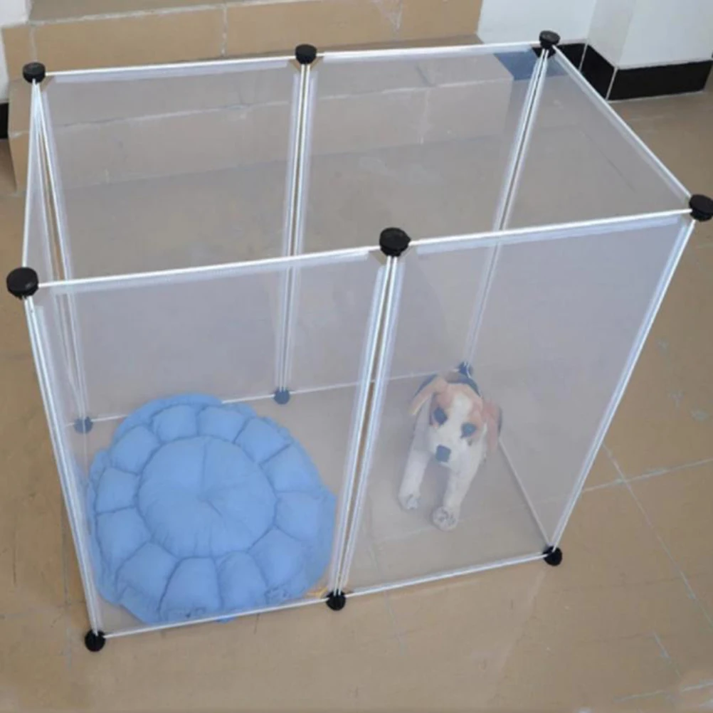 

Pet Crates For Dogs Cats Rabbits Heavy Duty Slide Bolt Latch Durable Plastic Cage Secure Safe Travel Home Foldable Kennel