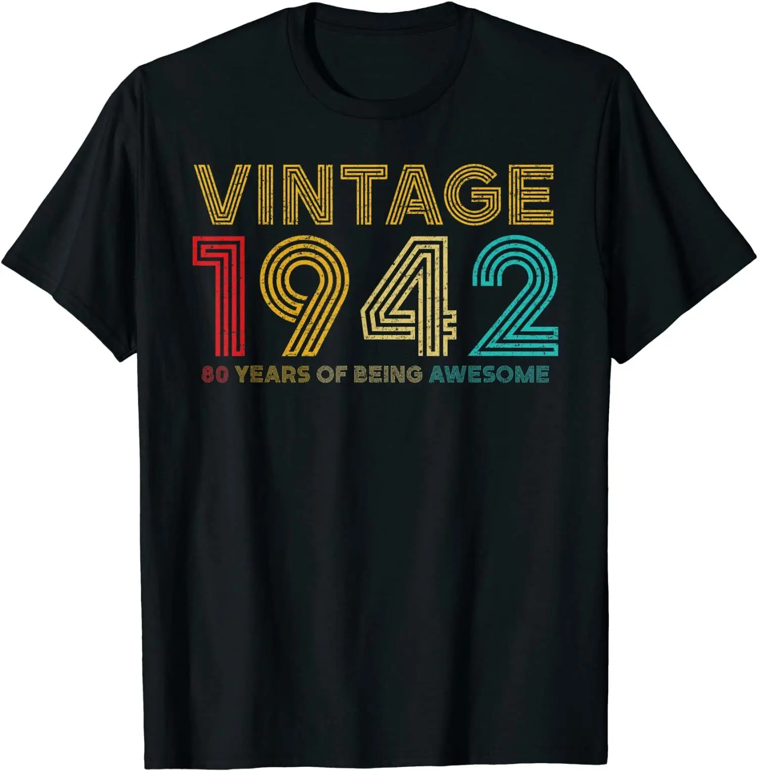 

NEW 80 Year Old Vintage 1942 Limited Edition 80th Birthday T-Shirt Size S-3XL