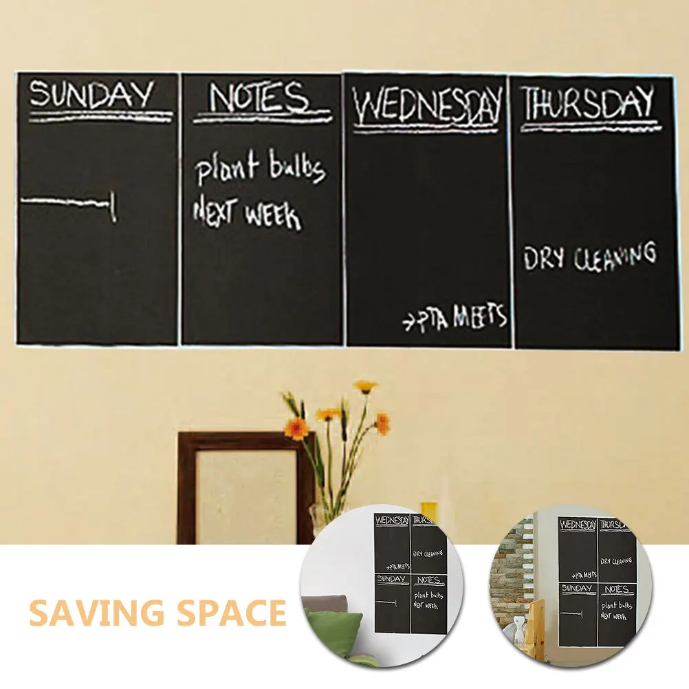 12 ورقة خلفية قابلة للمسح الجاف متعددة الوظائف قابلة للمسح لتعليم لوحة الرسائل المنزلية لتوفير المساحة التفاعلية #4