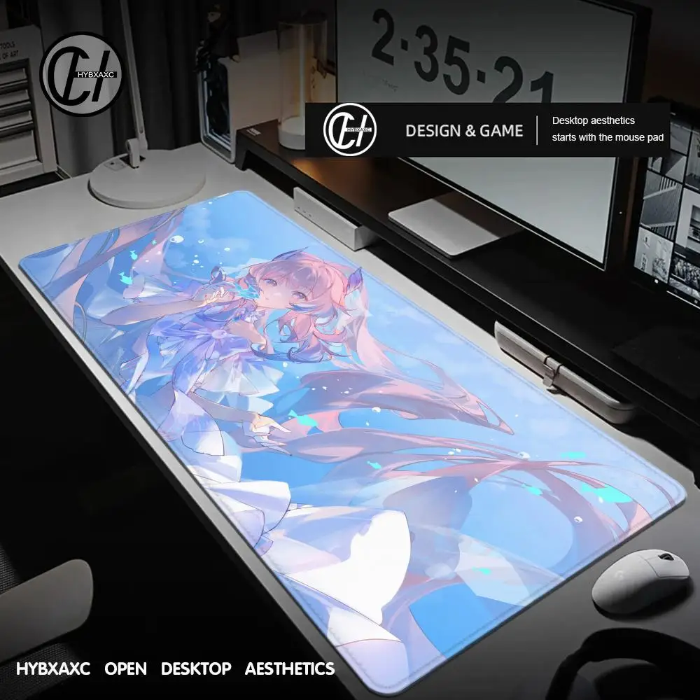 

Gaming Genshin Impact Kokomi Mouse Pad Custom Home Computer Desk Mat Laptop Soft Anti-slip Keyboard Pad Table Mat XXL Mousepad