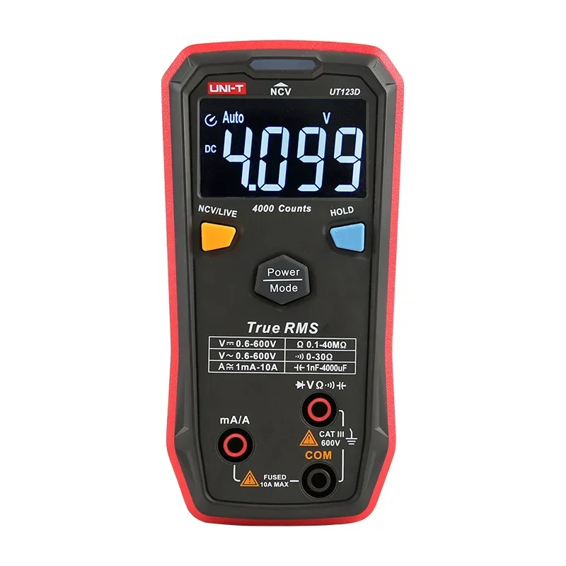 

2025 UNI-T UT123 Mini Digital Multimeter GUARANTEED AC DC Voltage Resistance Temperature Electrical NCV Tester EBTN Display UT12