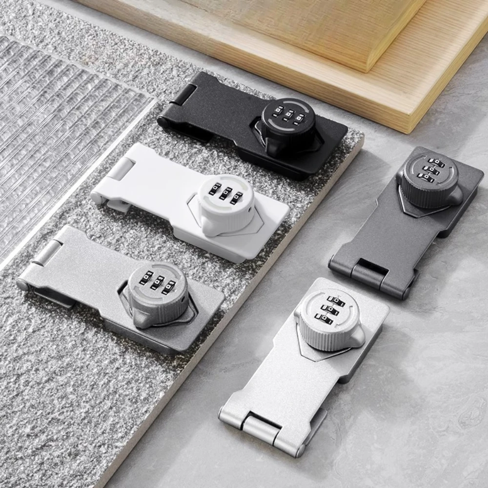 قفل مجمع غير مثقوب قفل مضاد للسرقة 90 درجة مع مسامير لخزانة باب الخزانة خزانة خذاء قفل خزانة ملابس بأدراج #6