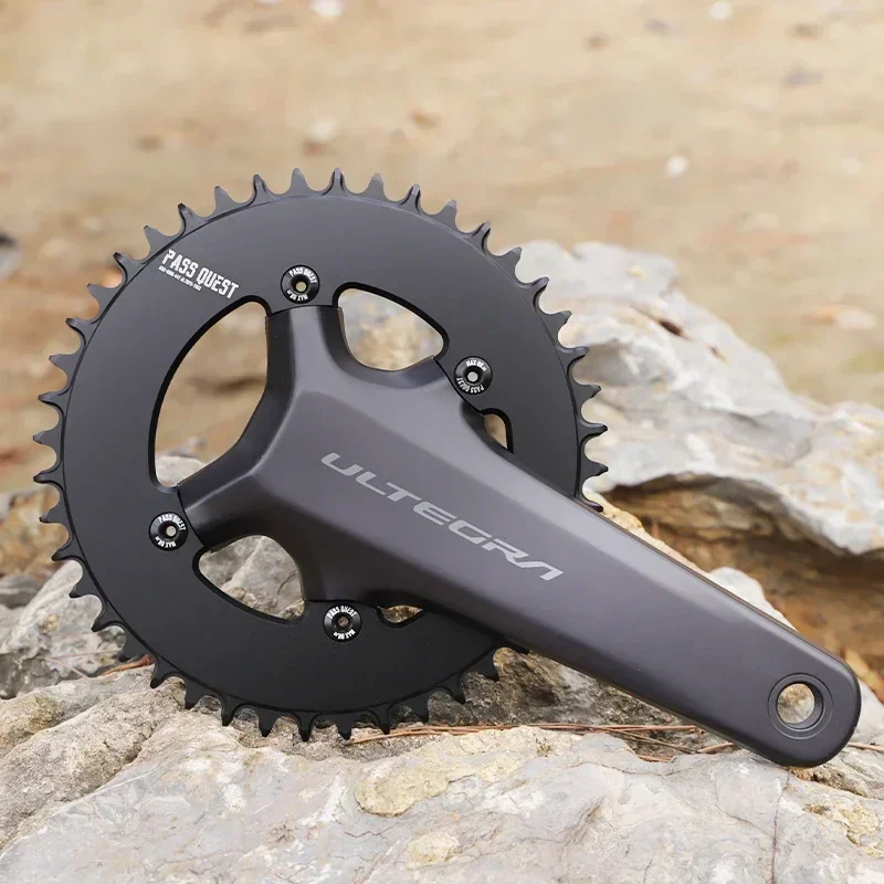 PASS QUEST 110BCD Bike Narrow Wide Chainring for UT R8100 DA R9200 Crank Round Road Folding Bike AERO Crankset