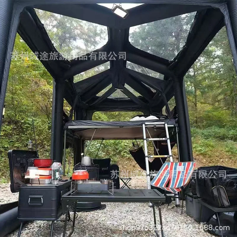 Outdoor Portable Foldable Multifunctional Tent Two-story Sky