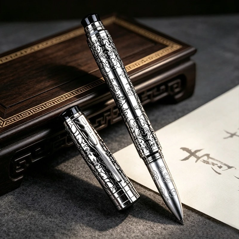 2026 New stationery MOXIAOSHEN Artistic stainless steel Fountain Pen Superior Craftsmanship Premium Quality Pens Free Shipping