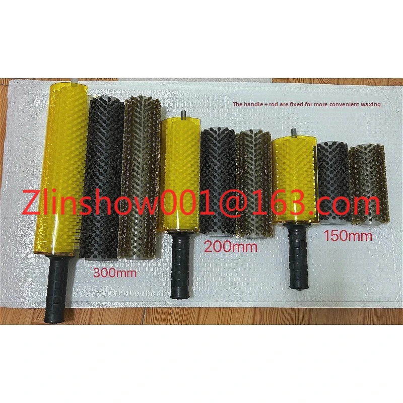 Ski single and double board off-road waxing electric roller brush set nylon copper wire horsehair brush efficient