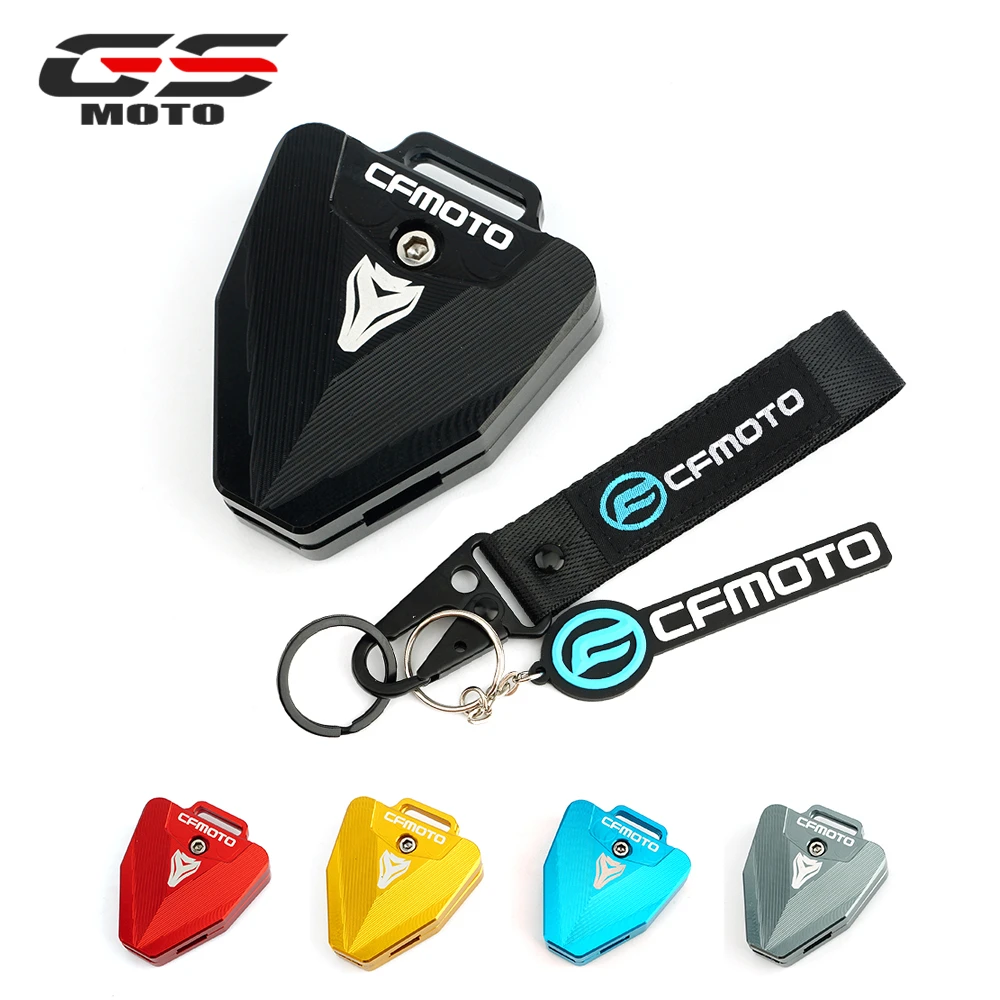 For Cfmoto Cf650 650Nk 400Nk 250Nk 400Gt 250 400 650 Nk CNC Moto Key Cover Shell Protective Cap Case Keychain Keyring Key Holder