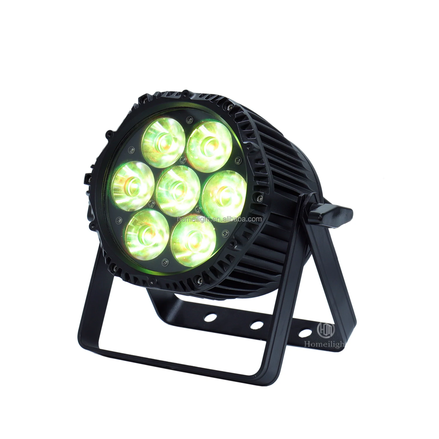 RGBWAUV 6 in 1 Waterproof 7*18W  Par Can Waterproof Led Par Light for Outdoor Uplight IP65 Dj Lights for Night Club
