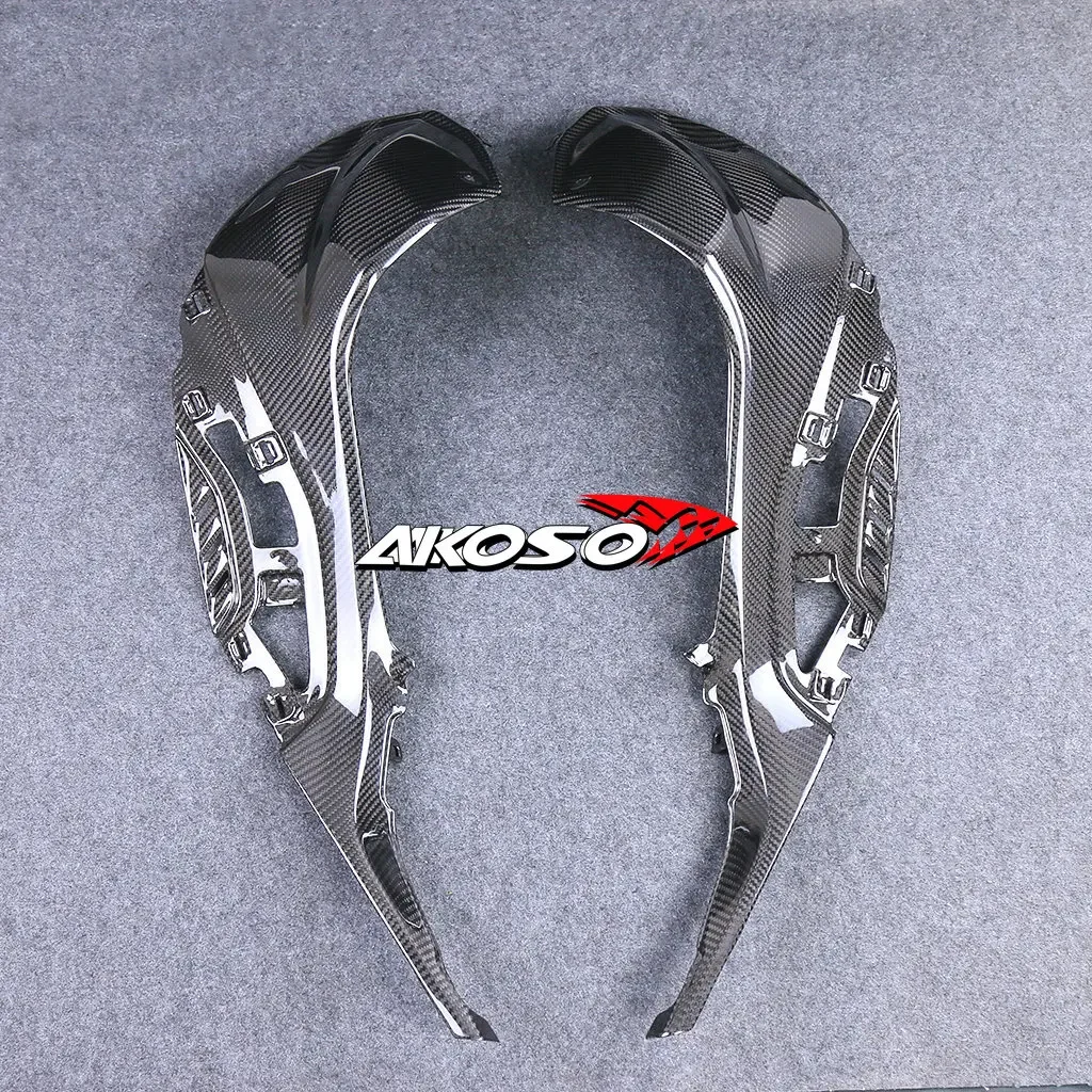 100% 3K Dry Full Carbon Fiber Motorcycle Tank Side Fairings Kit Panels Covers For BMW S1000RR 2019 2020 S1000R 2021 M1000RR 2022