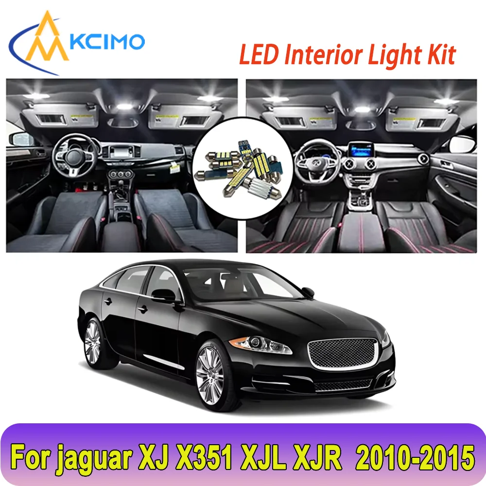 

New Light Bulb For jaguar XJ X351 XJL XJR (2010-2015) Premium Bright LED Interior Dome Map Trunk Light Kit Car Led Lamps Canbus