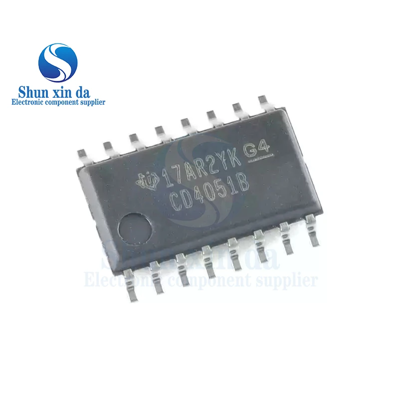10PCS CD4051BNSR CD4051B CD4051 5.2MM SOIC-16 Multiplexer Switch ICs 8-Channel Analog SMD IC