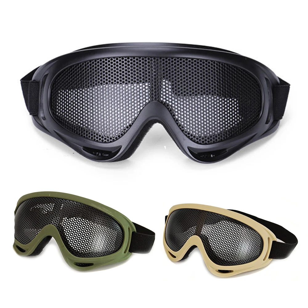 

Tactical Paintball Steel Wire Mesh Goggles Eyewear Outdoor Hunting Shooting Net Glasses Shock Resistance Eye Game Protector