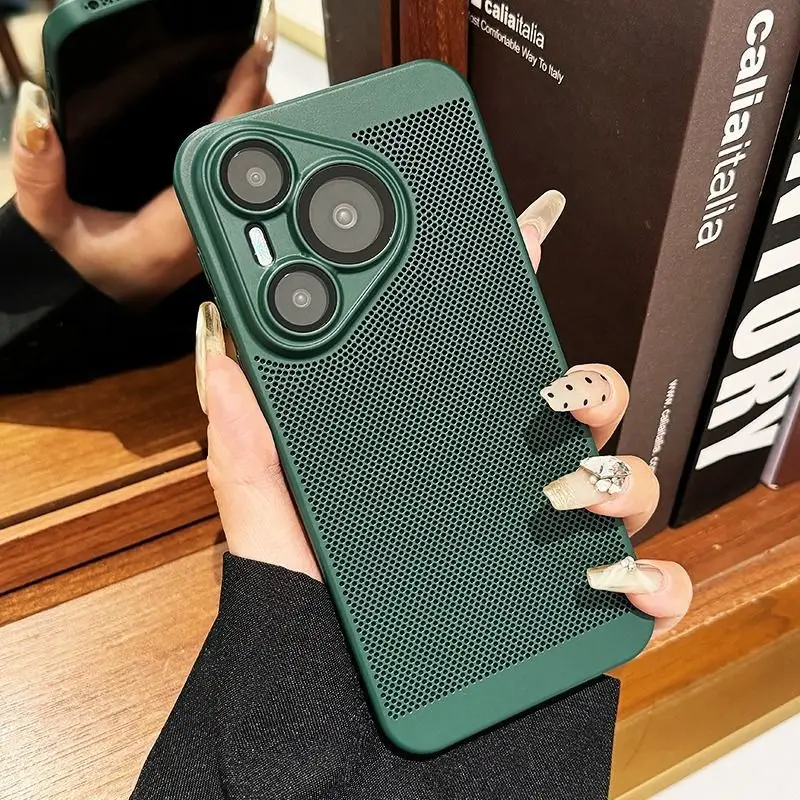 

For Huawei Pura 80 Pro 80Ultra Case New Fine Hole Heat Dissipation TPU Cover For Huawei Pura 80 Uitra Shockproof Bumper Funda