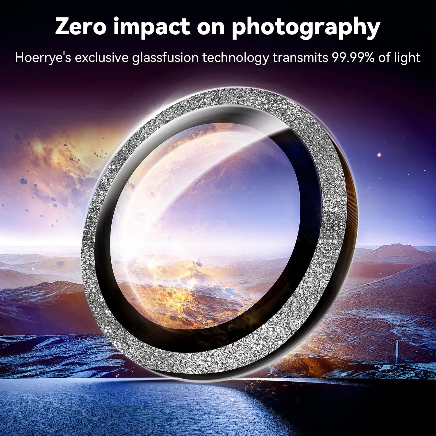 Glitter Bling Tiny Diamond Alloy Camera HD Glass Protector for Samsung Galaxy S25 Edge S24 FE S23 Plus Ultra Metal Lens Ring Cap